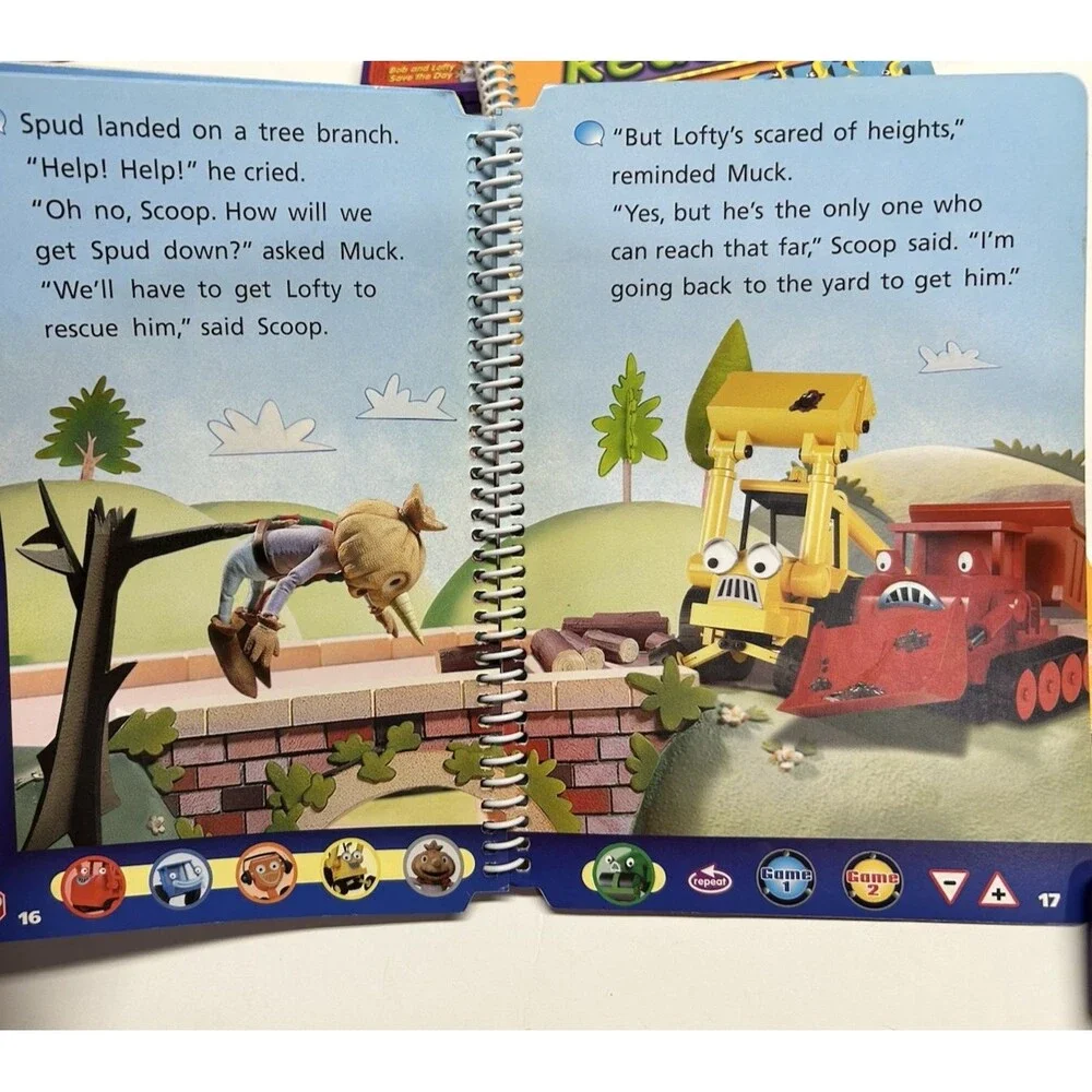 LeapFrog LeapPad Leap one Books & Cartridge Learning Tad Thomas Nemo Bob 6